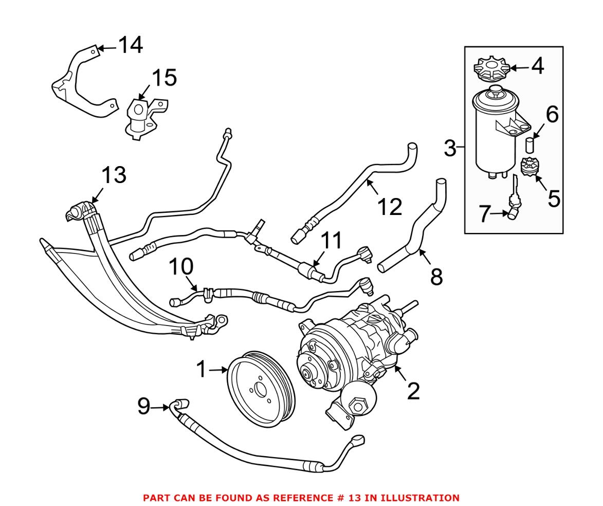 BMW Dynamic Drive Expansion Hose 32416753822